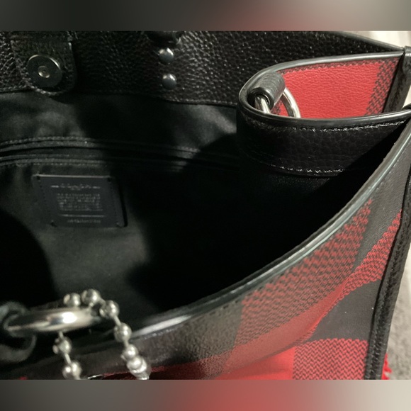 Coach plaid tote with matching wallet - Picture 6 of 16